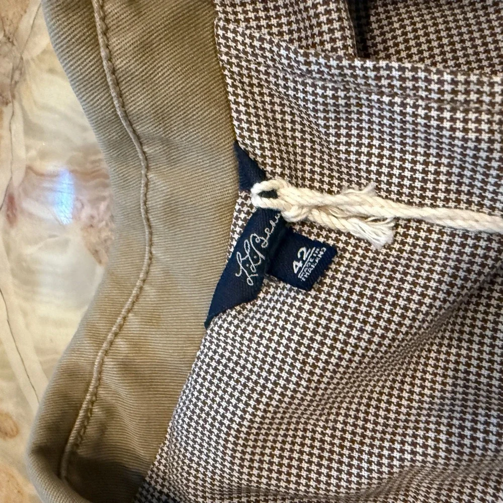 LL Bean Mens Sport Coat‎ Brown Long Sleeve Outdoor Patch Pockets 42 NWT